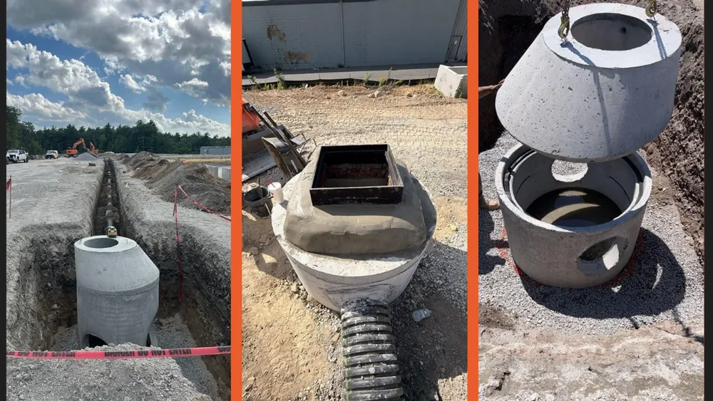 Catch basin, sewer manhole, and drain manhole installation