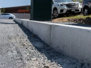 Curb installation on an IR Campbell site