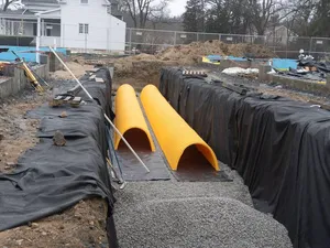 Stormwater system installation on an IR Campbell site
