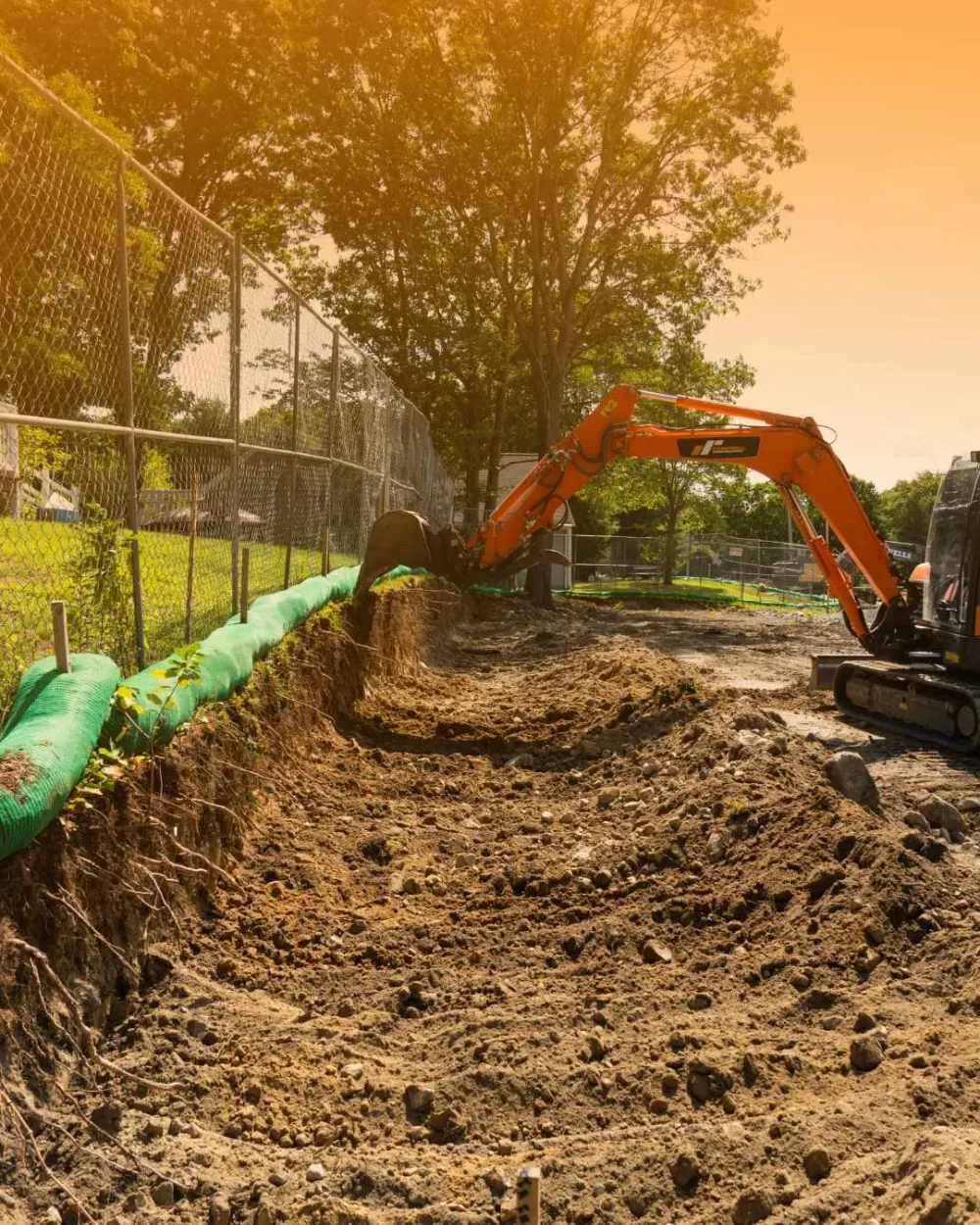 Retention basin and erosion control