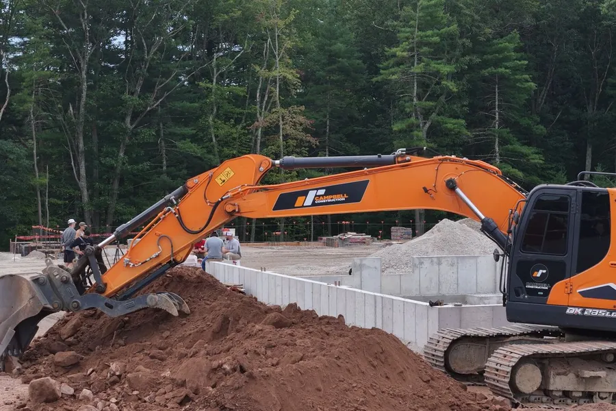 IR Campbell equipment at work on the jobsite where the episode was filmed.
